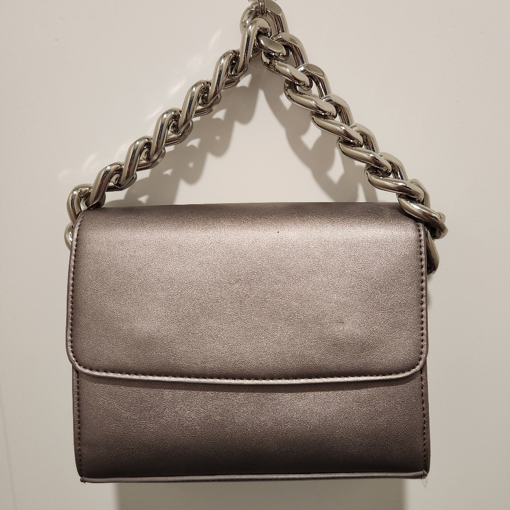 Melie Bianco Small Handbag in Pewter